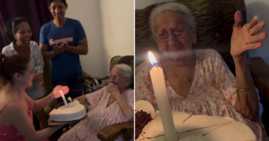 Claudia Valdés celebra el 91 cumpleaños de su abuela en Cuba
