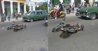Motorista herido tras impacto con un almendrón en La Habana