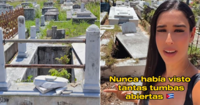 Cubana visita tumba de su abuelo en el Cementerio de Colón y se encuentra muchas abiertas: "Es triste"