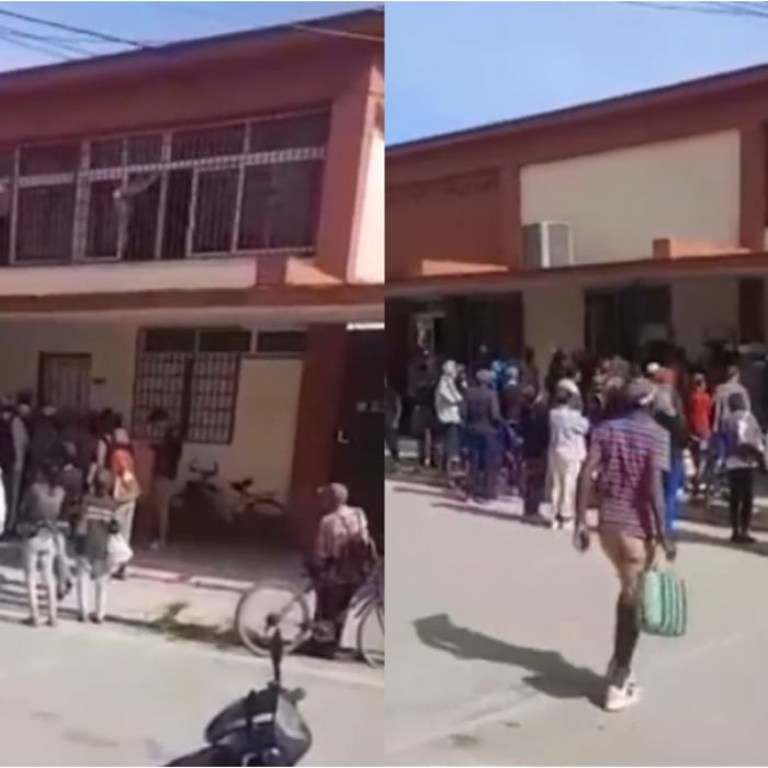 Jubilados cubanos hacen largas colas en banco de Cárdenas para cobrar  pensiones de miseria