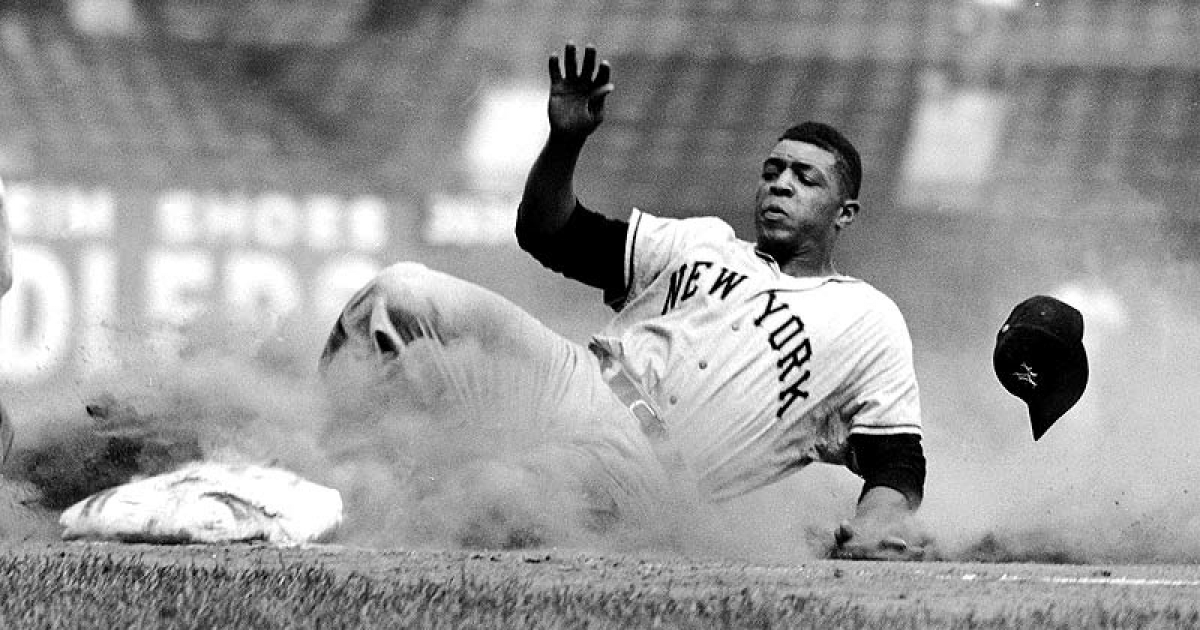 Willie Mays, en sus días de gloria © Pinterest