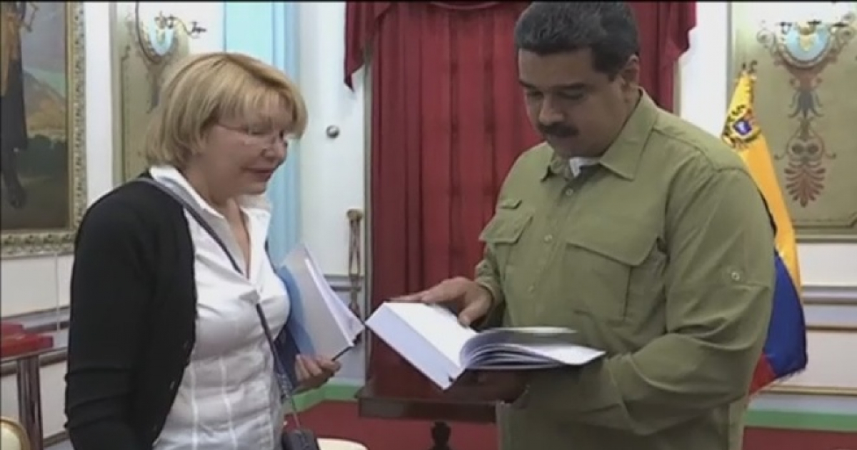 Luisa Ortega y Nicolás Maduro © El Mundo