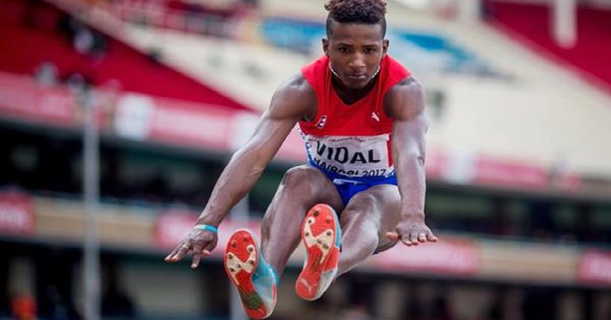 Maikel Vidal, Campeón mundial Juvenil Salto Largo © IAAF