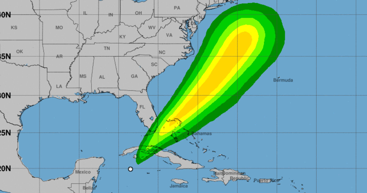 Mapa del avance del ciclón tropical © NOAA