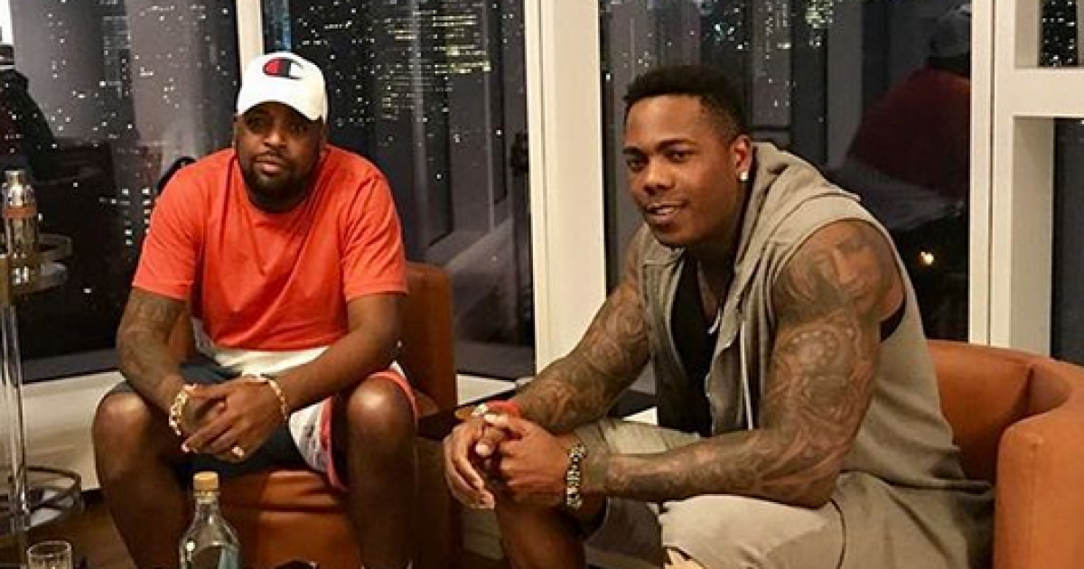 El Micha y Aroldis Chapman. © Instagram / El Micha