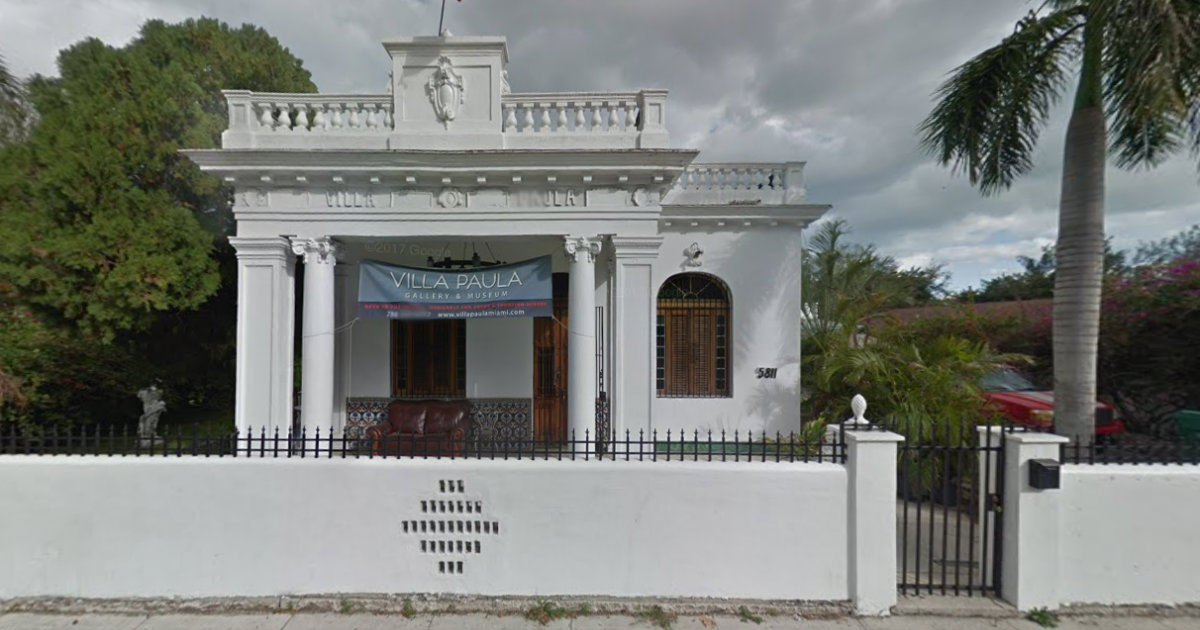 Villa Paula, la mansión embrujada de Miami. © Google Map.