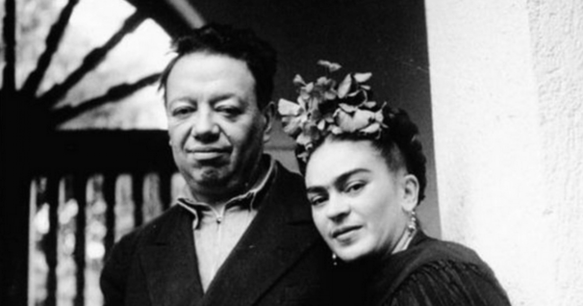 Frida Kahlo y Diego Rivera © Twitter / Frida Kahlo