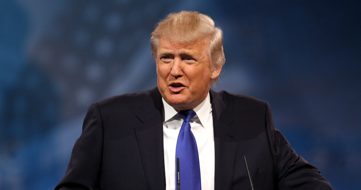 Donald Trump comparece ante la prensa durante la campaña electoral © Flickr / Gage Skidmore
