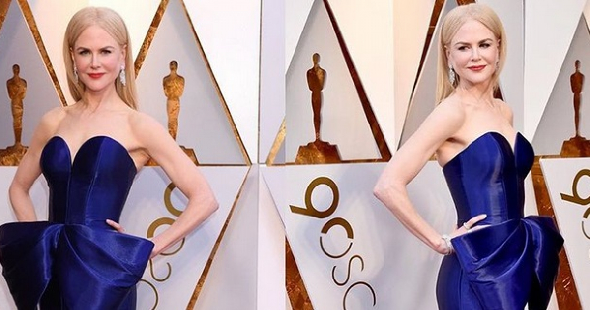 Nicole Kidman en la gala de los Oscar 2018 © Instagram de la actriz