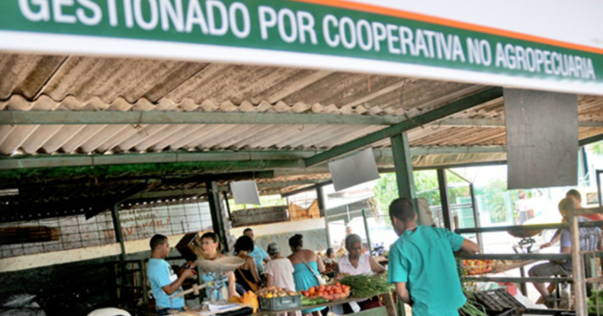 Agromercado gestionado por una cooperativa no agropecuaria. © Radio Cadena Agramonte.