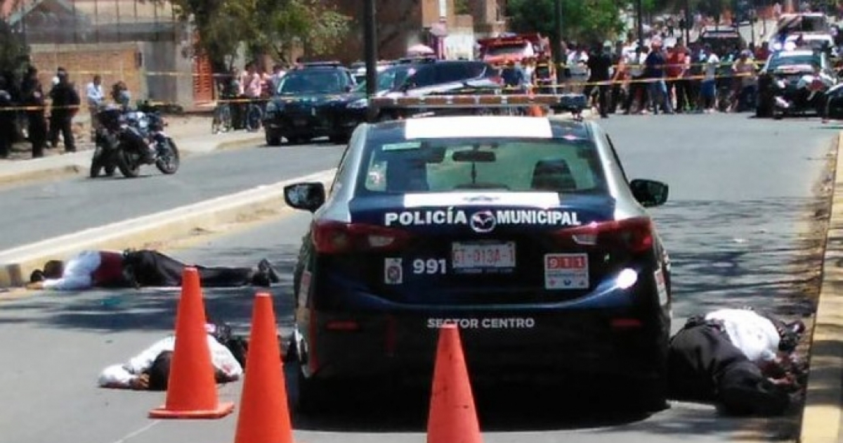 Asesinato de policías en México. © Jesús López/ Twitter