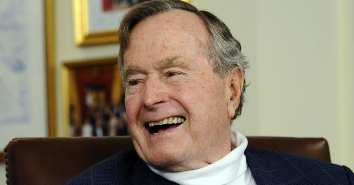 George H.W. Bush © Twitter/Jim McGrath
