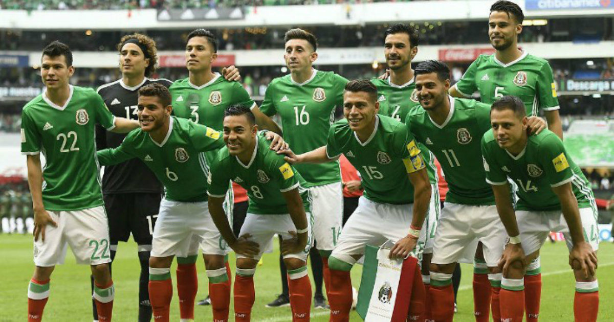 Integrantes de la selección mexicana de fútbol. © Twitter/Miseleccionmx