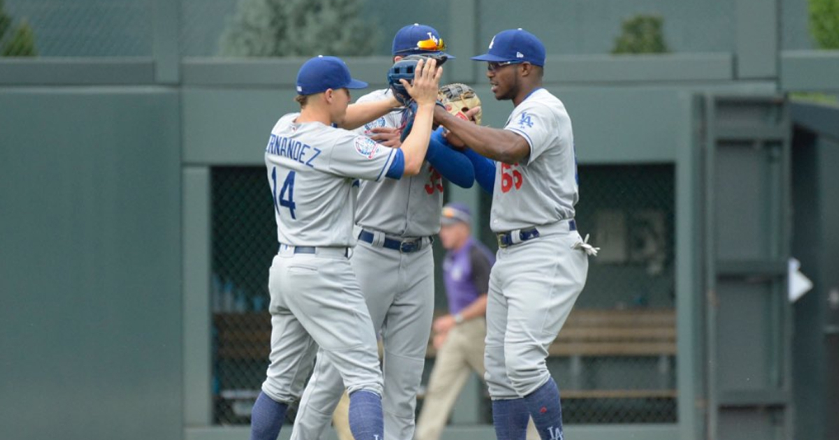 Puig (a la derecha) sigue levantando © Twitter/ LA Dodgers