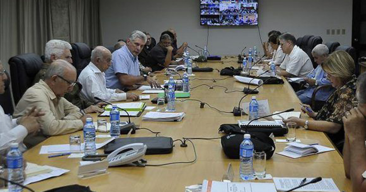 Reunión de las autoridades cubanas con Miguel Díaz-Canel © Cubadebate