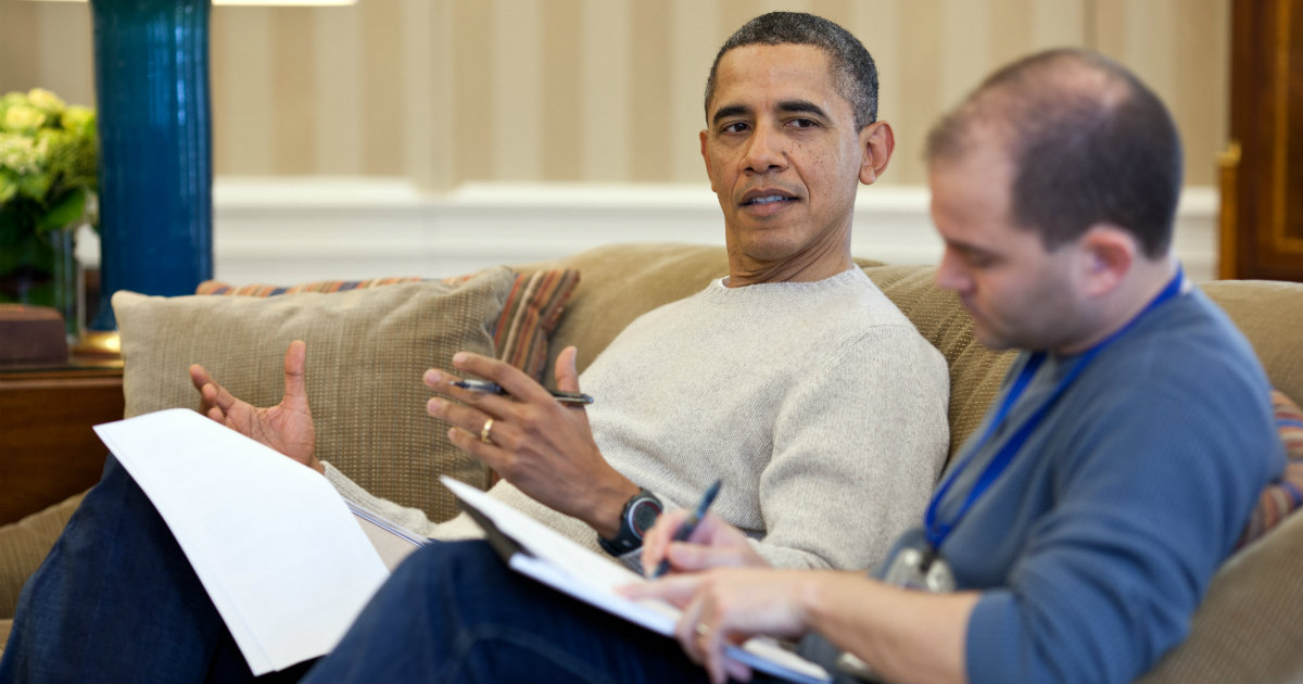 Barack Obama (i) y Ben Rhodes (d) © Flickr/Obama White House