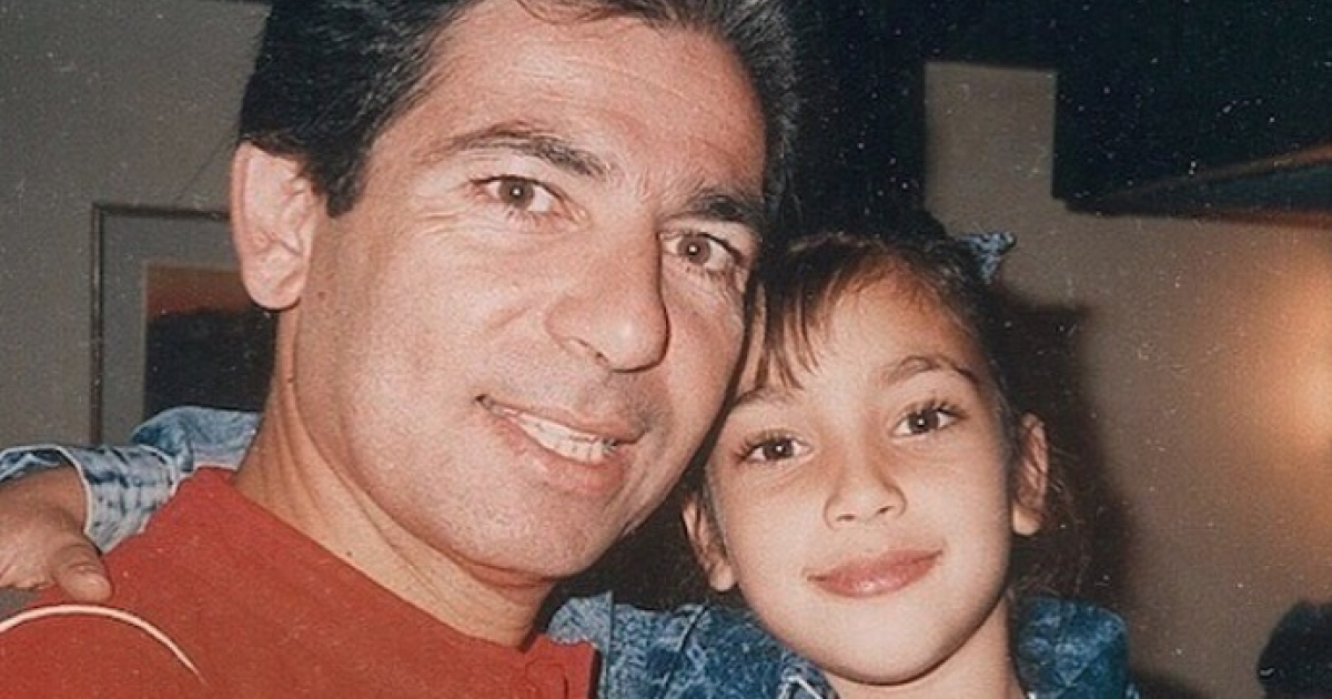 Kim Kardashian y su padre, Robert Kardashian © Instagram / Kim Kardashian