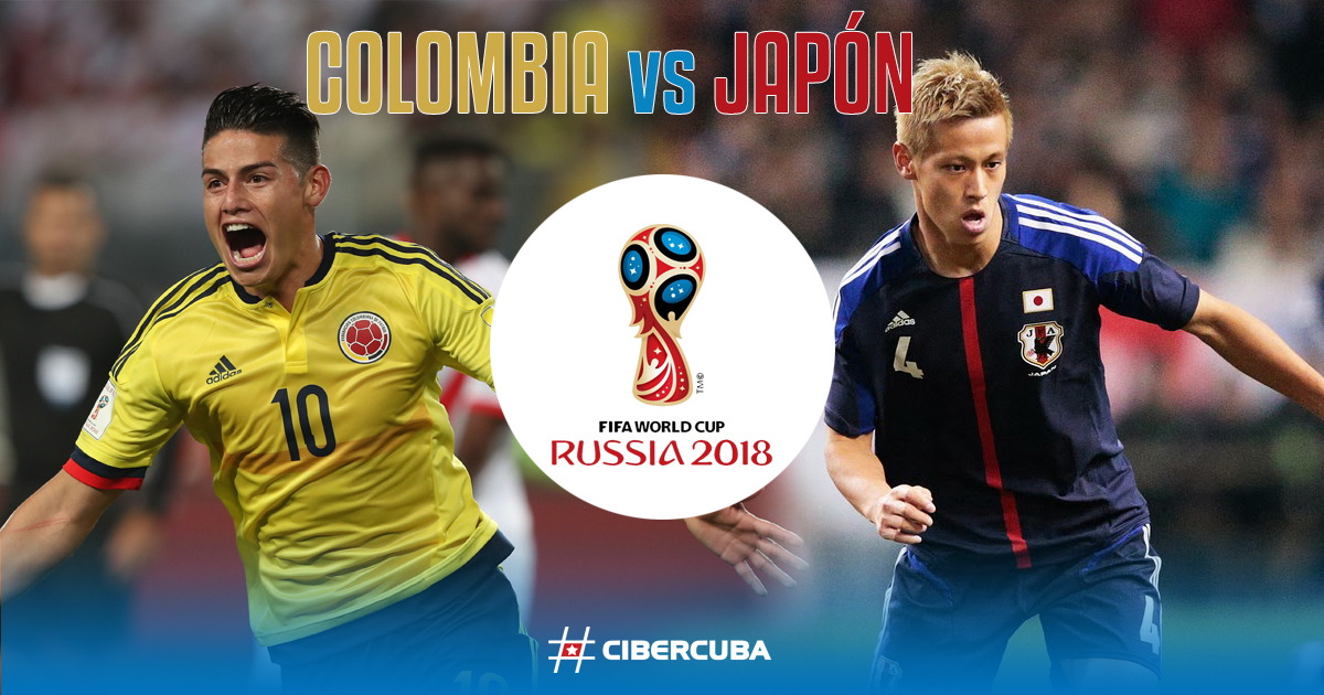 Colombia frente a Japón en el Mundial de Rusia © Cibercuba