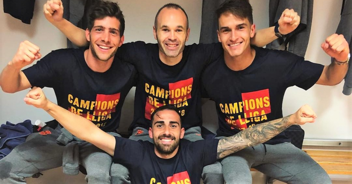 Jugadores del Barça © Instagram / Denis Suarez Fernandez 