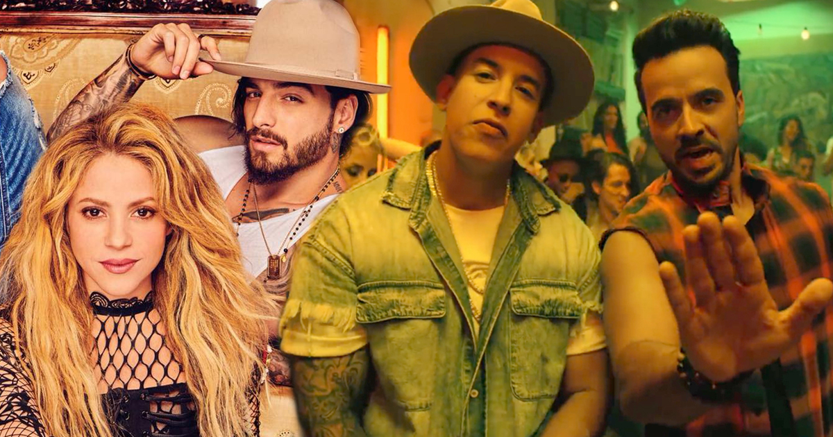 Shakira, Maluma, Daddy Yankee y Luis Fonsi © Facebook / Shakira y Youtube / Despacito