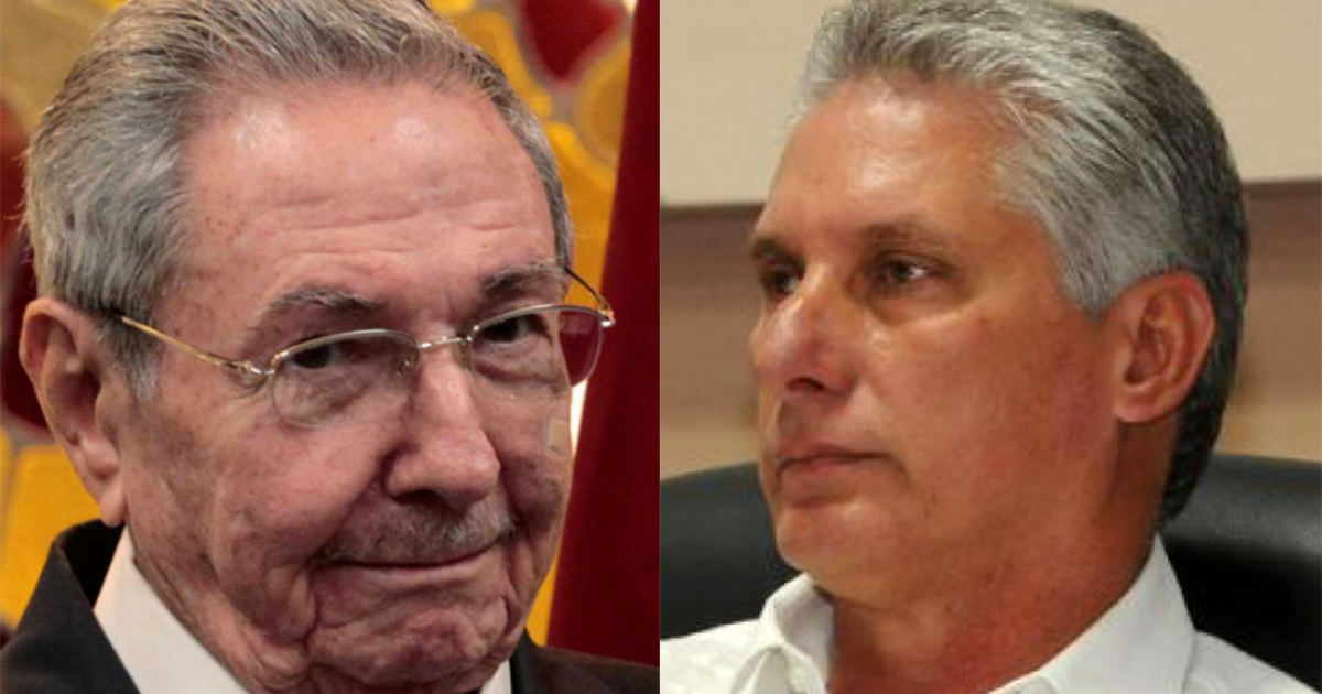 Miguel Díaz-Canel y Raúl Castro © Cubadebate / Montaje: CiberCuba