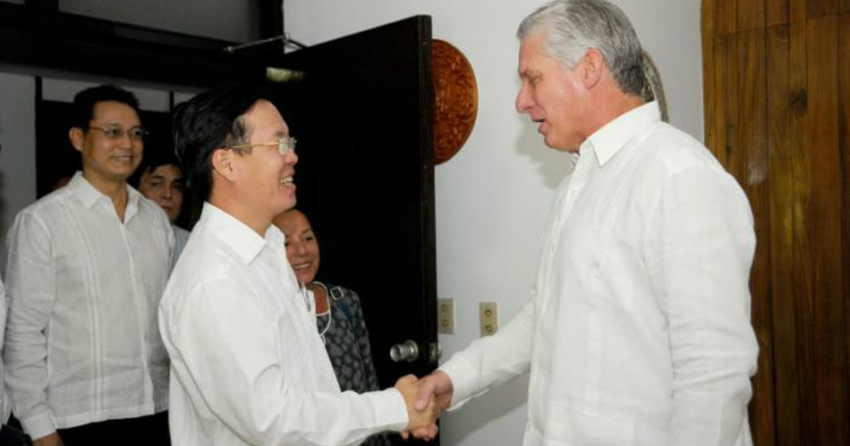 Díaz-Canel, durante una visita oficial a Vietnam. Foto de archivo. © Granma