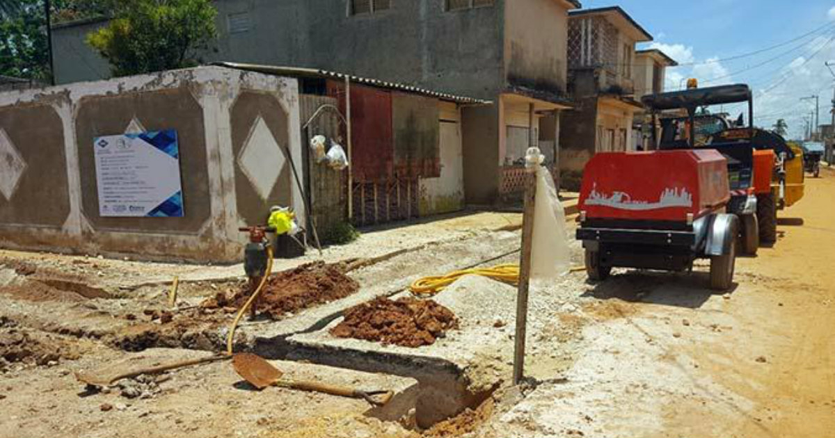 Obras del acueducto de Matanzas. © Girón.