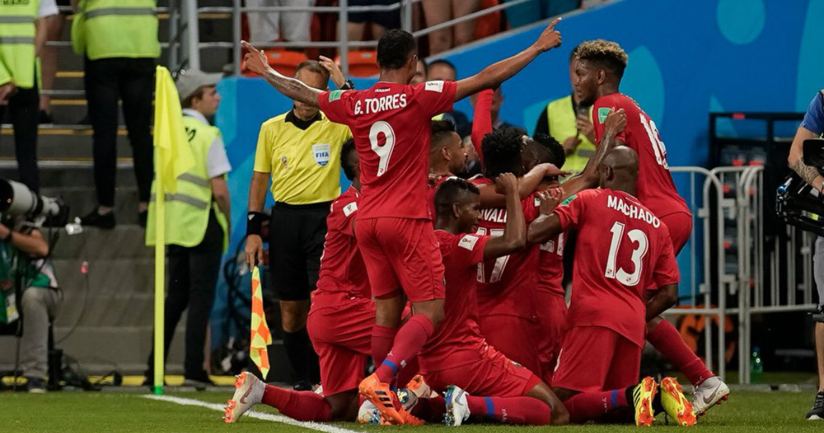 El equipo panameño, durante el partido contra Túnez. © Selección de Panamá / Twitter