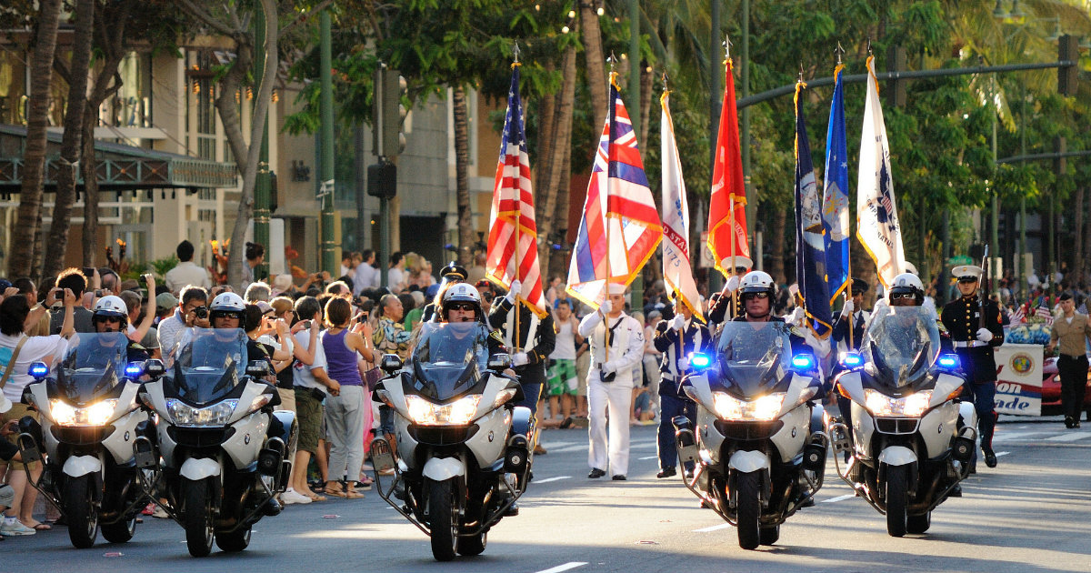 Desfile en las calles de Estados Unidos por el Día de la Independencia © Flickr / Daniel Ramirez