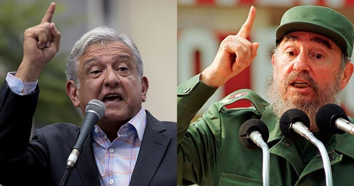López Obrador y Fidel Castro © Flickr / Granma