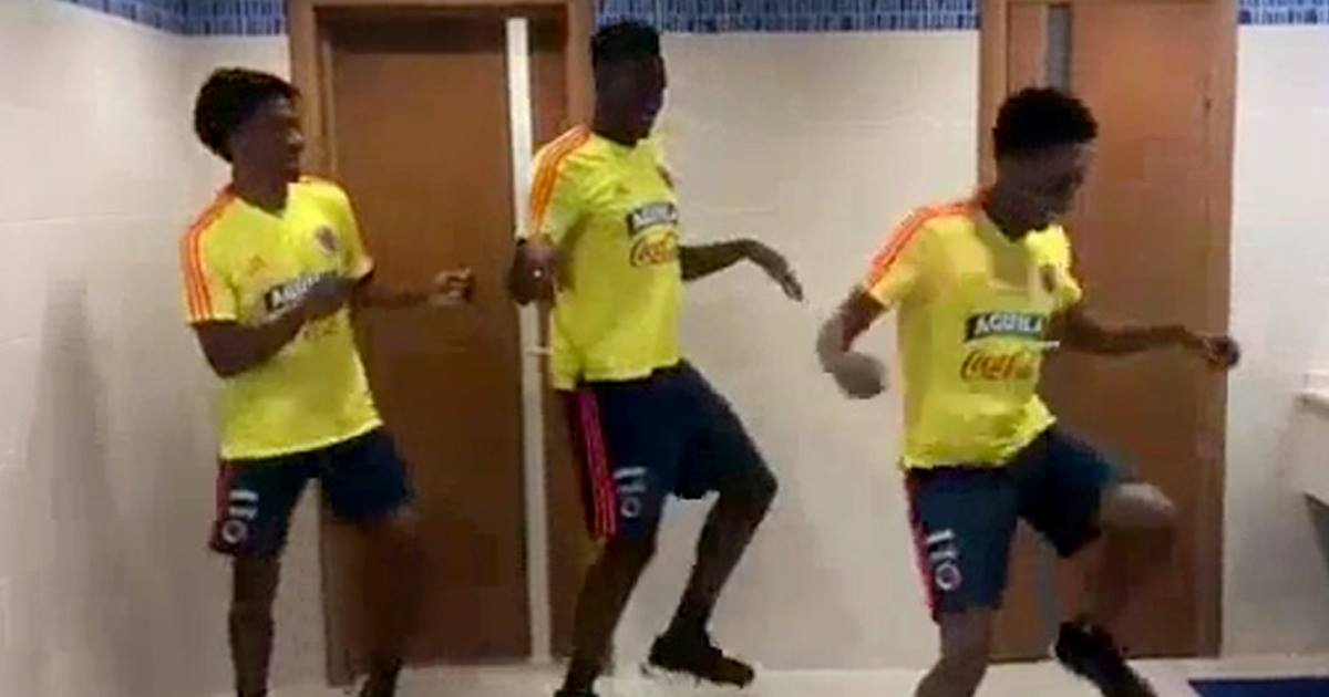 Juan Cuadrado, Yerry Mina y Johan Mojica © Instagram / Selección Colombia Oficial