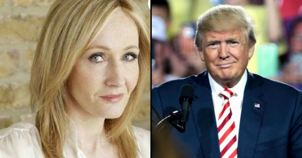 J. K. Rowling (i) y Donald Trump (d) © Twitter / Flickr