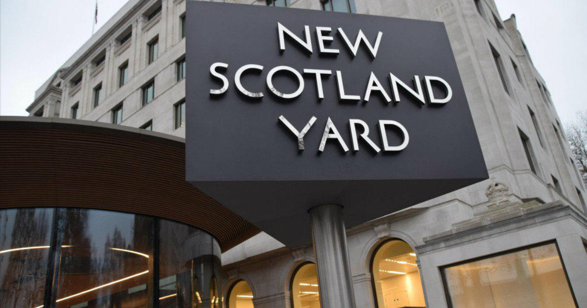 Scotland Yard, Policía Metropolitana de Londres. © Terrorism Police UK / Twitter