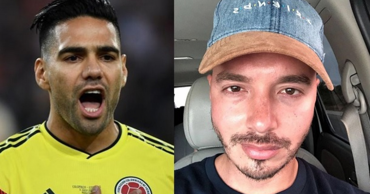 Falcao y J Balvin © Instagram