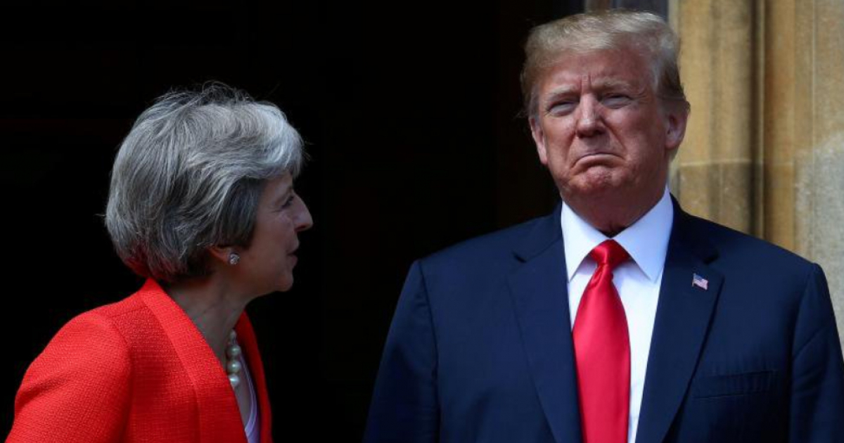 Donald Trump y Theresa May © Twitter / @potus
