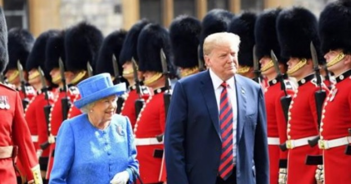 Reina Isabel II y Donald Trump © Twitter / Trump in UK
