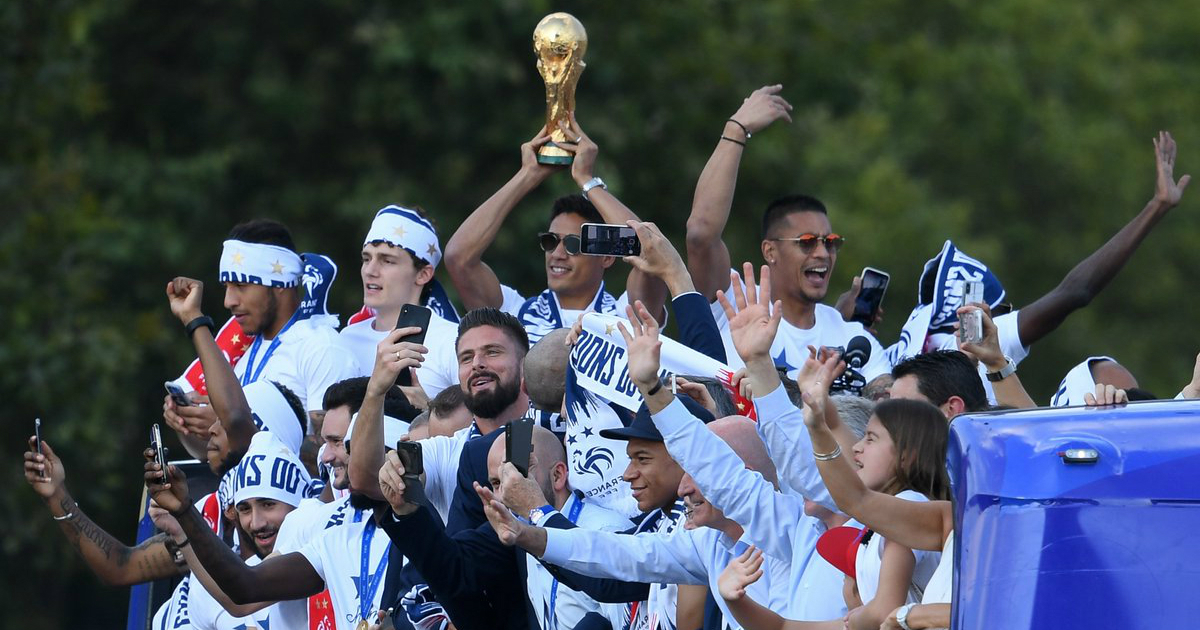 Francia terminó feliz. © Twitter/ FIFA World Cup