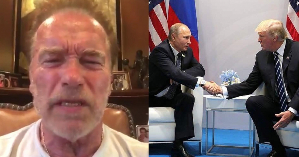 Arnold Schwarzenegger contra Trump en Rusia © Twitter de Arnold Schwarzenegger / Wikipedia Commons