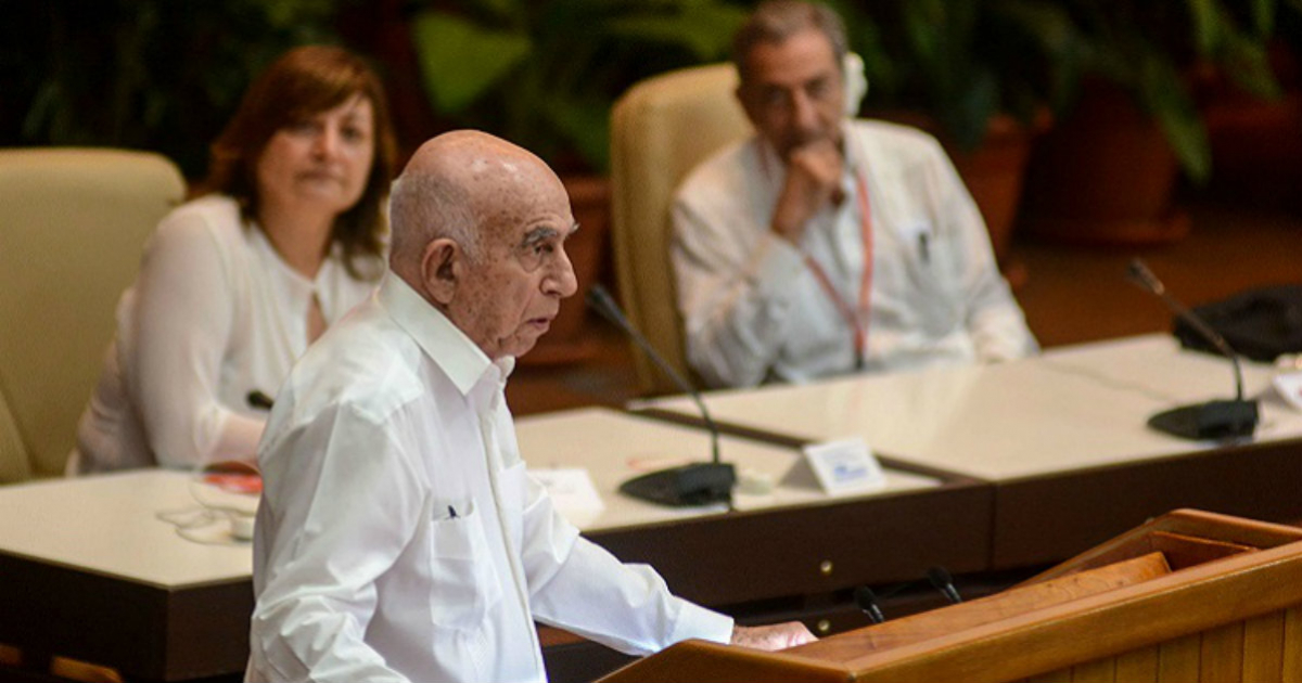 Machado Ventura, durante su discurso en el Foro de Sao Paulo. © Vanguardia.
