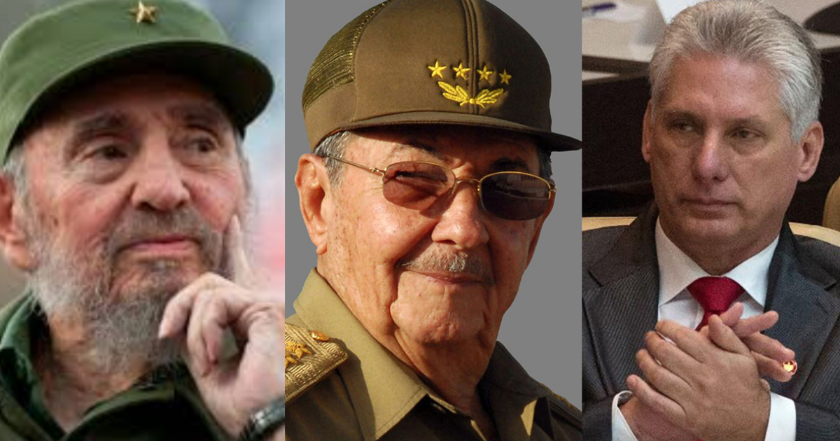 Fidel y Raúl Castro y Miguel Díaz-Canel © Cubadebate 