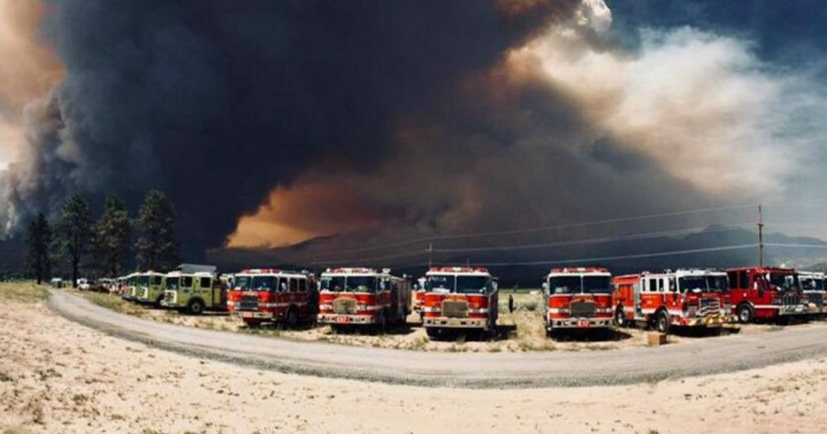 Incendio en San Bernardino, California. © Palo Alto Fire / Twitter