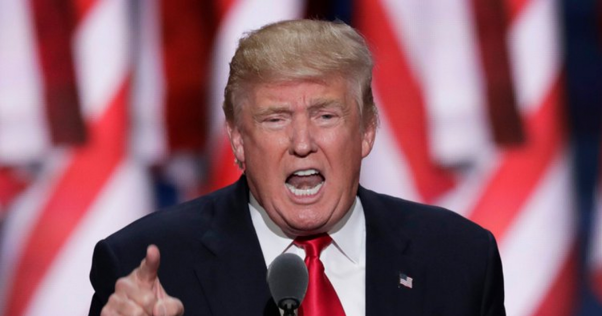 Donald Trump habla de forma vehemente durante un acto de campaña © Wikimedia Commons