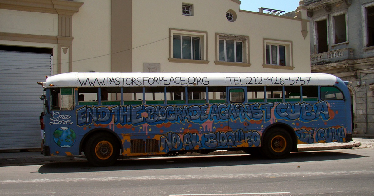 Ómnibus de Pastores por la Paz en La Habana © CiberCuba