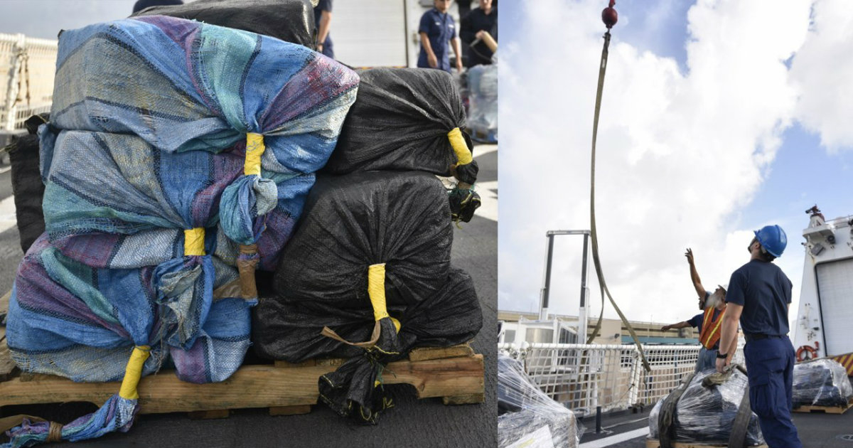 Cargamento de cinco toneladas de cocaína que arribó a Port Everglades © Twitter/Local10News