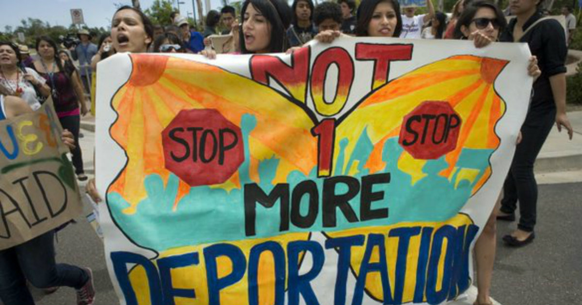 Protestas en contra de las deportaciones. © Inmigración.com / Twitter