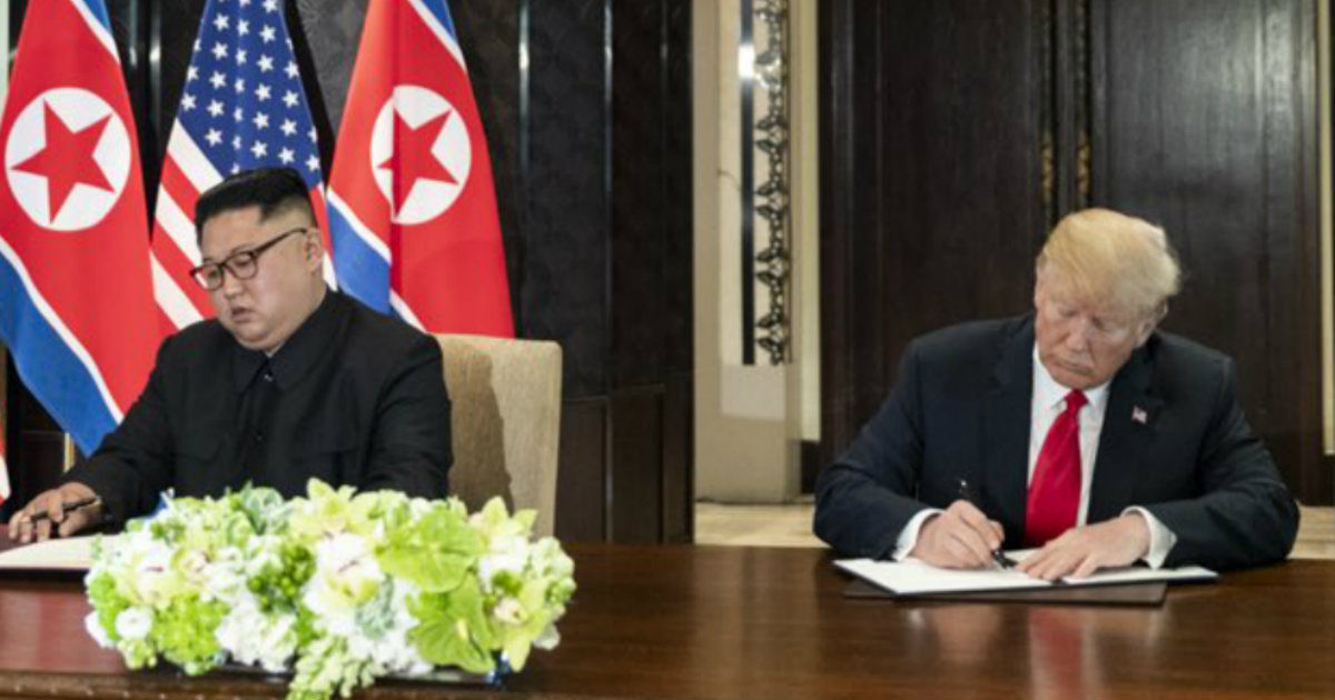 Kim Jong-un y Donald Trump. © Donald Trump / Twitter