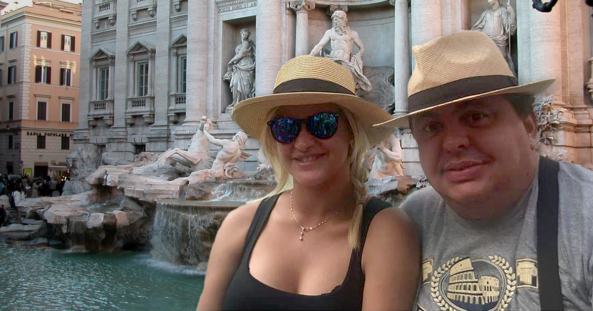 Carlucho y Lilliet posan durante su estancia en Roma © Instagram / Jose Carlucho