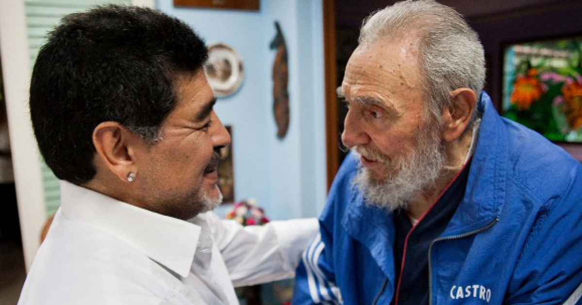 Maradona y Fidel Castro © Cubadebate