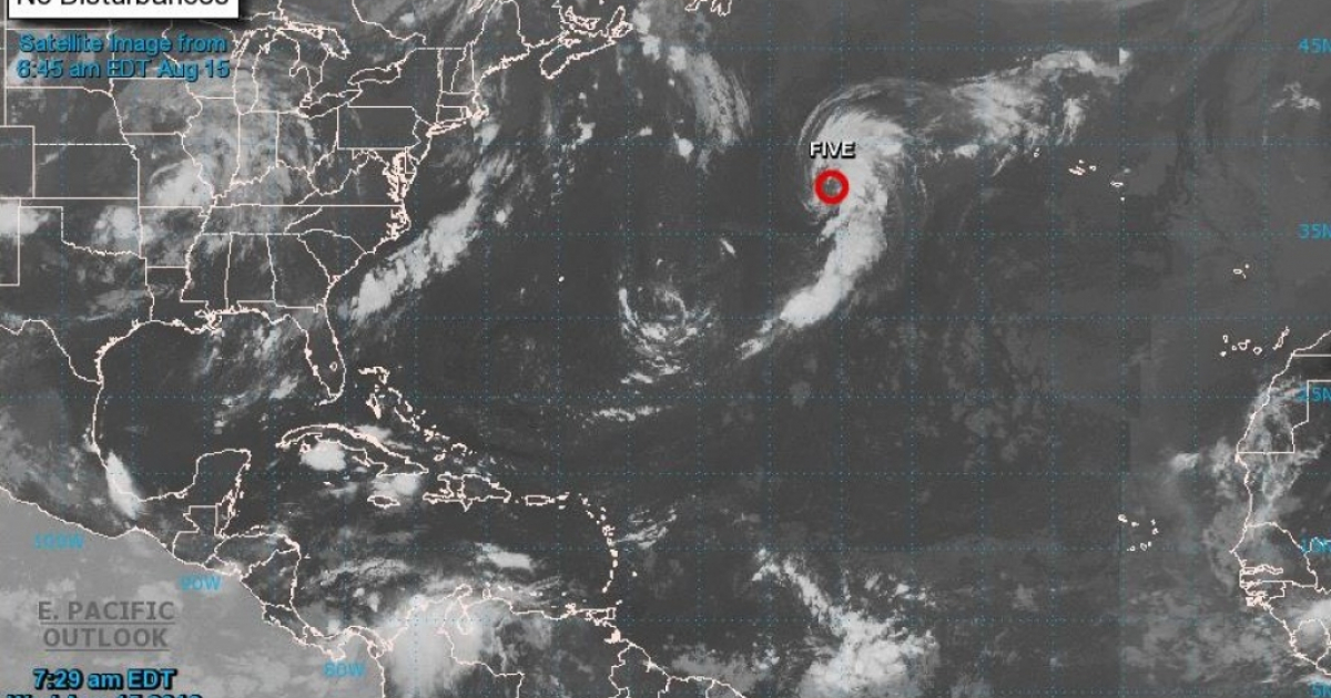 Depresión subtropical © Centro Nacional de Huracanes (NHC) de Estados Unidos