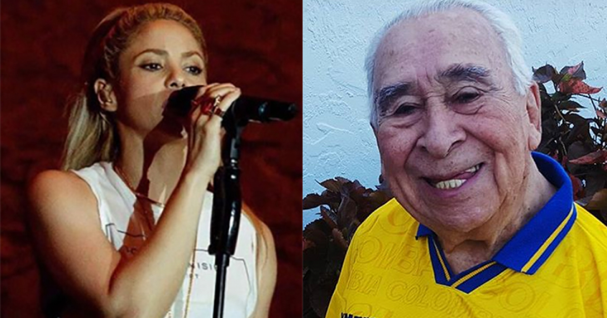 Shakira y el abuelo Arcelio © Instagram
